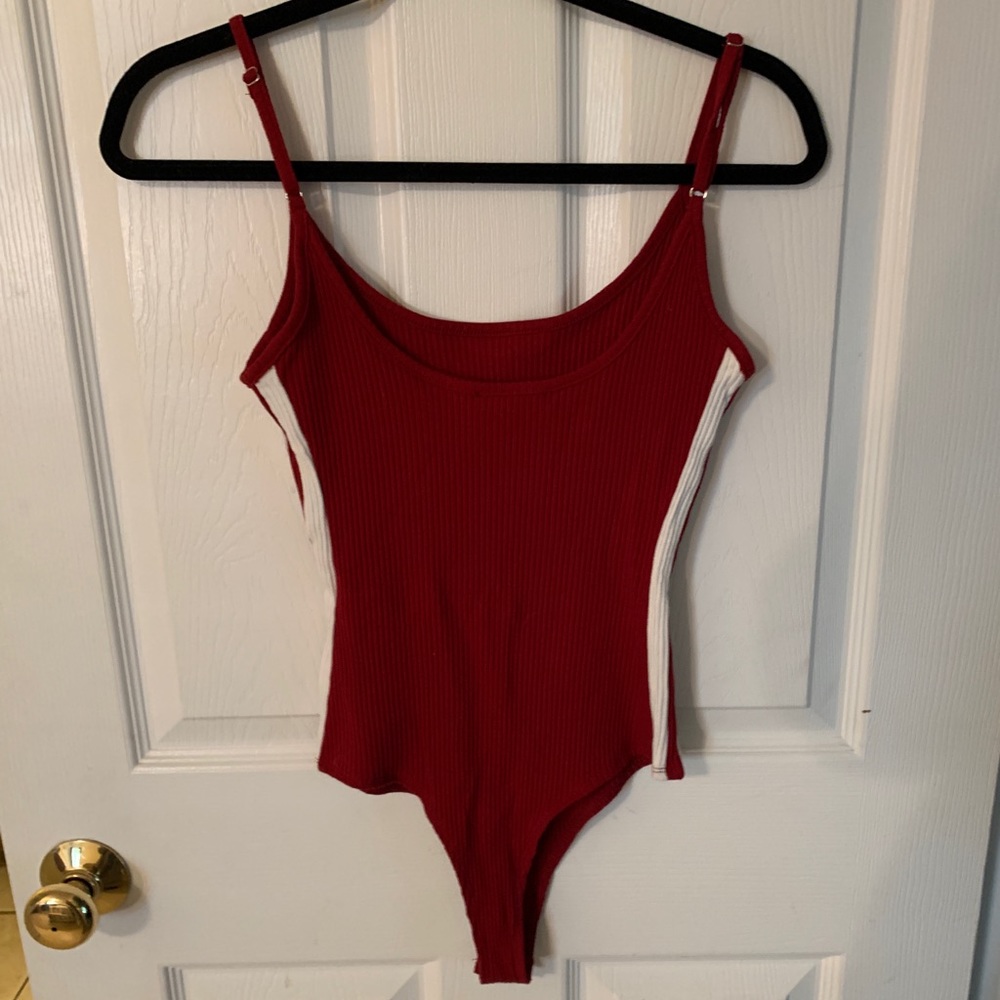 Red body suit